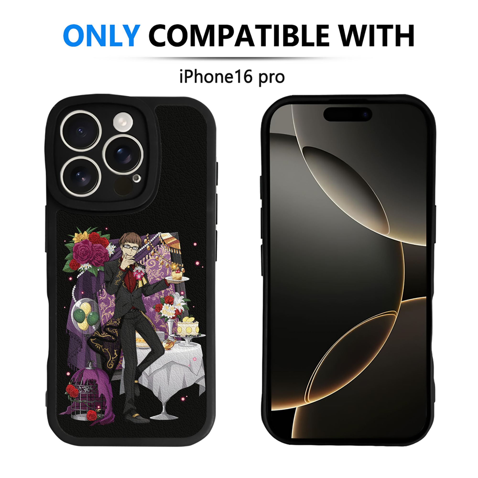 （画像用） 文豪ストレイドッグス Bungo Stray Dogs 【iPhone 16シリーズ対応】シリコンスマホケース（レザー調） 材質：シリコン